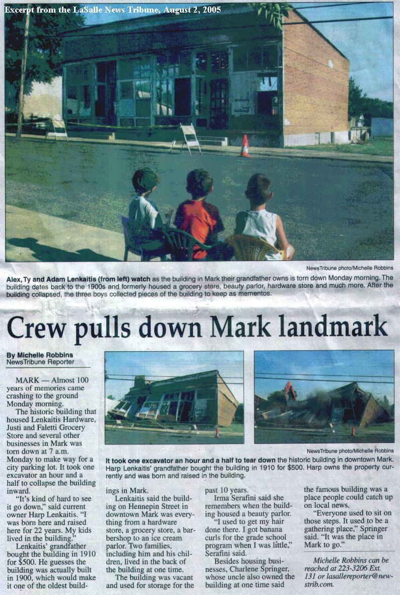 Mark Landmark Demolished